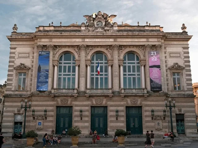L'Opéra Comédie sur la place de la Comédie à Montpellier
